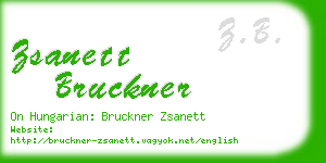 zsanett bruckner business card